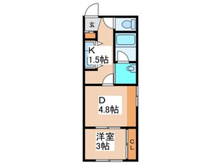 メニーズコート創成タウン　C棟の物件間取画像